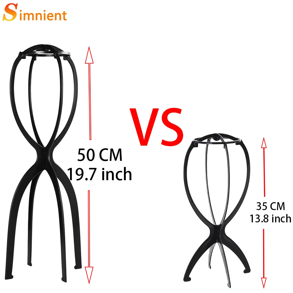 Height 50 And 35 Cm Colourful Wig Stand Mannequin Head/Stand Portable Folding Wig Stand Display Tools For Wigs wig stand wig stand holder wig head mannequin wig storage stand mannequin head holder mannequin head model wig supplies