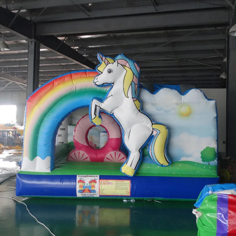 

Small Castle Unicorn bouncy castle for kids to entertain
