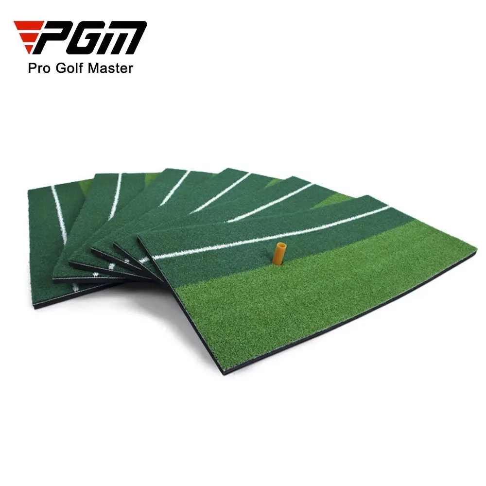 PGM Golf Mat with Rubber Tee Holder Realistic Grass Putting Mats Outdoor Sports Golf Training Turf Mat Indoor Office DJD003-9