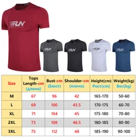 Printing Run Short Sleeves Gym Breathable Fashion Compression Sport Polyester Tee Men Workout Tranning Quick Drying Tshirt 2