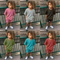 Ensemble de Survêtement d'Été Essentiel pour Enfant, Tenue Sportive, Haut à Manches Courtes et Short, pour Fille et Garçon 2