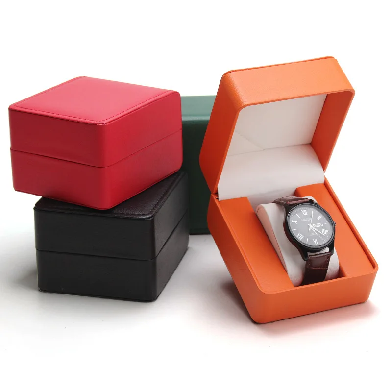 Fashion PU Leather Frosted Watch Box Sponge Pillow for Watch Bracelet Packaging&Display Organizer Box Jewelry Gift Accessories