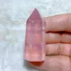 Natural Crystal Rose Quartz Tower Point High Quality Healing Gemstones Mineral Energy Reiki Home Decorations Gift 6