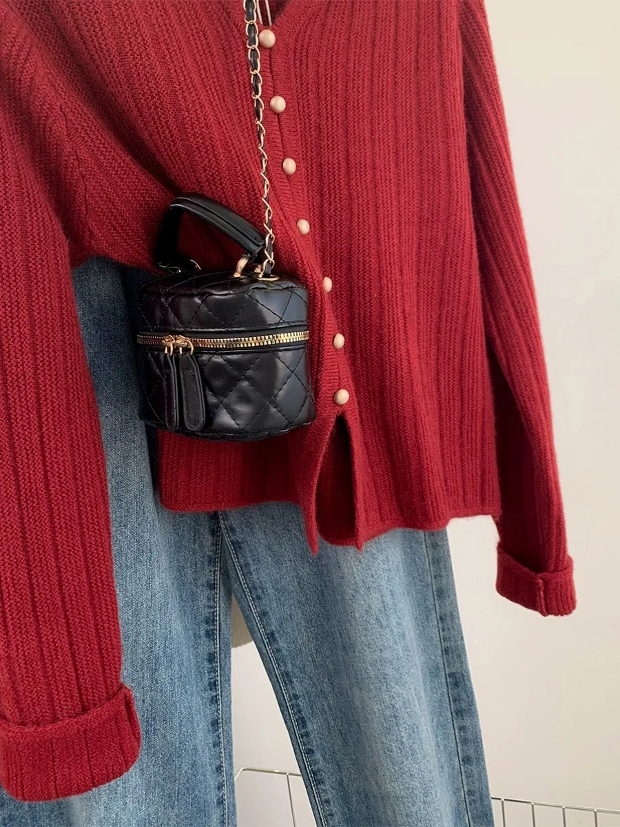 2025 New Cashmere sweater women V-neck pullover casual knit top autumn and winter Cashmere sweater Women 4