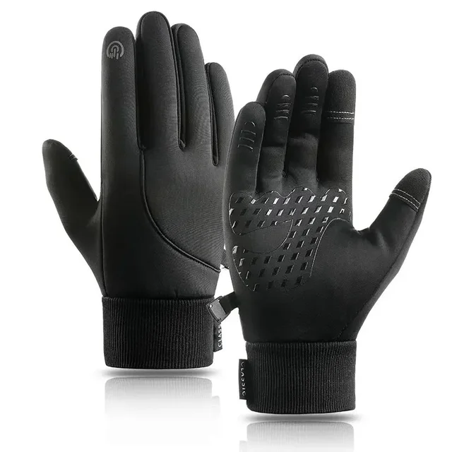 Waterproof Cycling Gloves Winter Touch Screen Bicycle Gloves Outdoor Scooter Windproof Riding Motorcycle Ski Warm Bike Gloves
