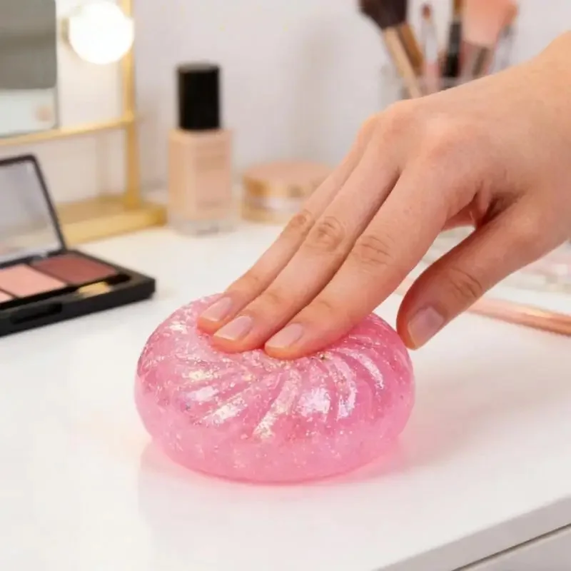 Glitter Dumpling Squishy Toy with Steamer Box - Stress & Anxiety Relief