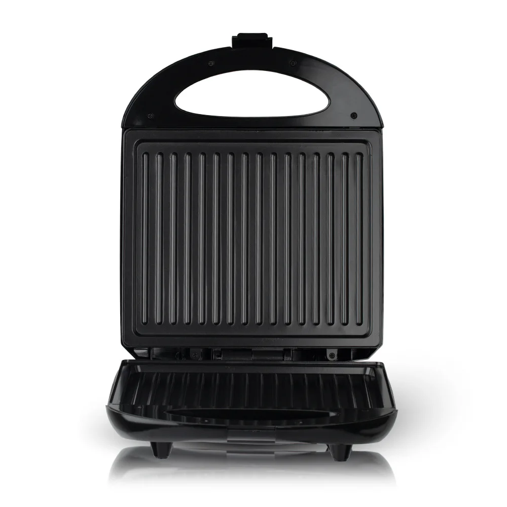 Tiastar Panini Press Sandwich Maker, Sandwich Press with Indicator Lights, Cool Touch Handle, Non-Stick Coated Plates, 750W, Black