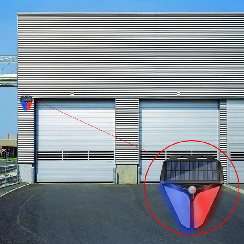 인체 감지 빛 감지 알람, 야외 경고용 방수 기능 포함