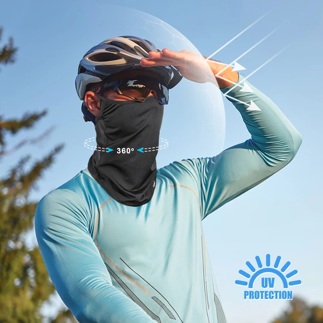 Outdoor Sport Bandana Cycling Fishing Hiking Hunting Neck Gaiter Headband Sun  Uv Protection Scarf Ear Hanging Summer Face Mask - Neckerchief - AliExpress