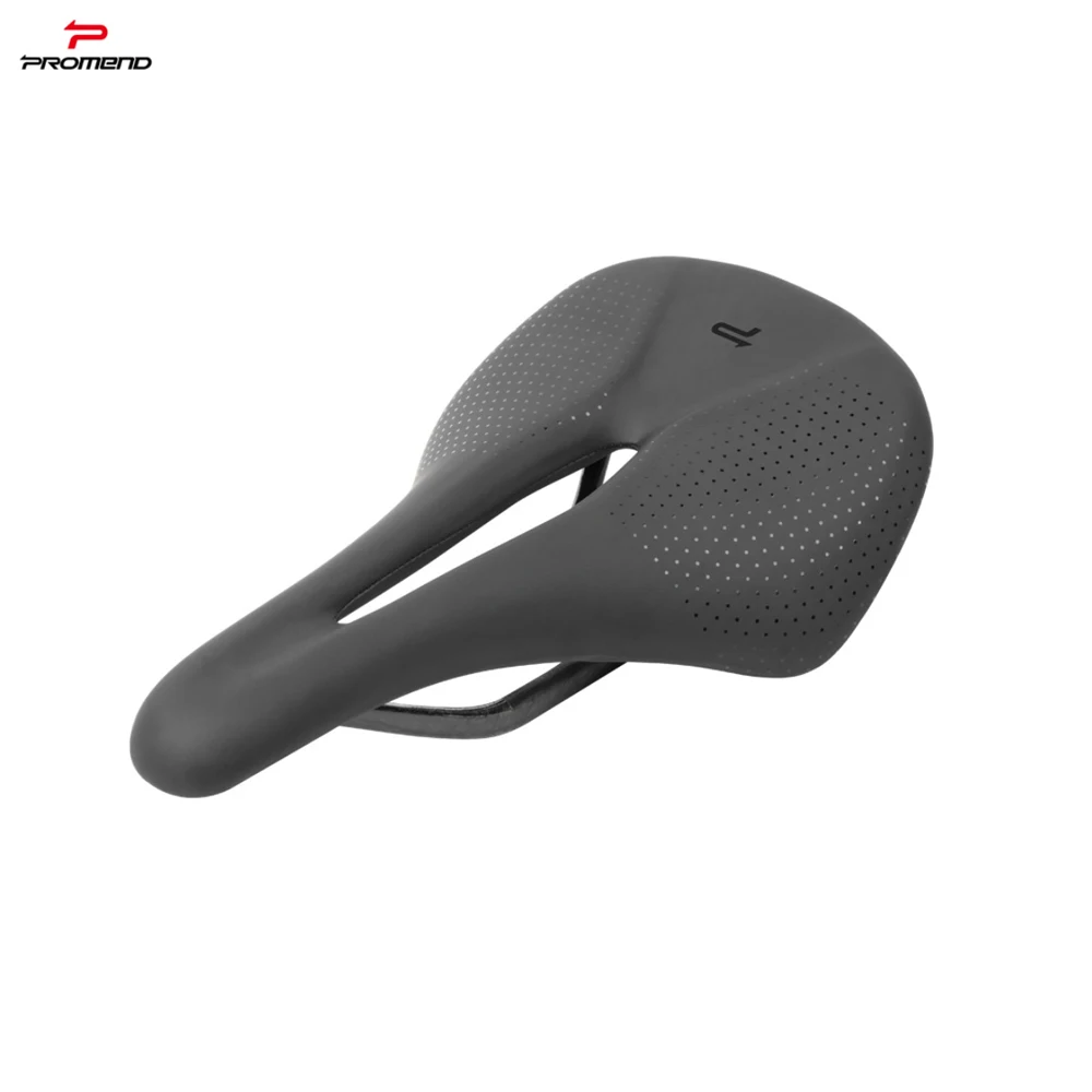 

Bicycle Saddle Carbon Fiber Baseplate Hollow Seat Lightweight Short Nose Cushion for Mountain Road Bike Cycling 240x140mm