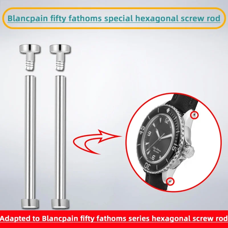 Asta A Vite Esagonale Utilizzata Per Blancpain Fixty Fambonghs 50 Watch 5015 5085 Accessori Per Asta A Vite Per L'Orecchio Dell'Albero Di Collegamento