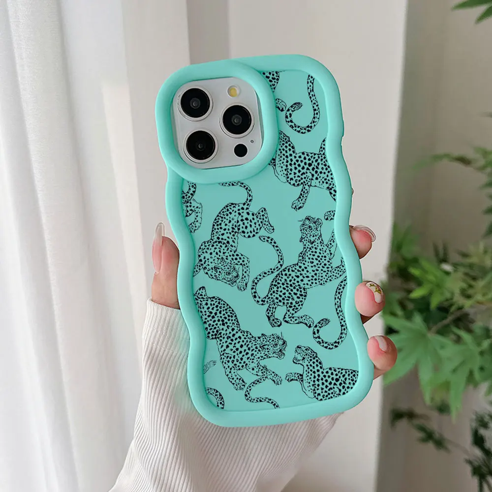 Luxury Pink Leopard Print Phone Case Cover