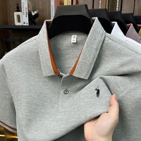 Polo brodé de luxe en coton 100% pour homme – Nouveau modèle décontracté et élégant à manches courtes 2