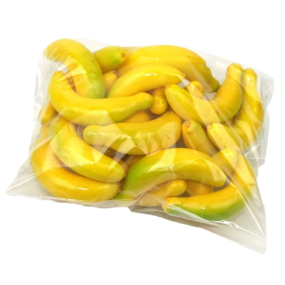 10PCS 3cm Mini Artificial Fruits Foods Plastic Fake Apple Mango Orange Lemon Banana Strawberry Home Decoration
