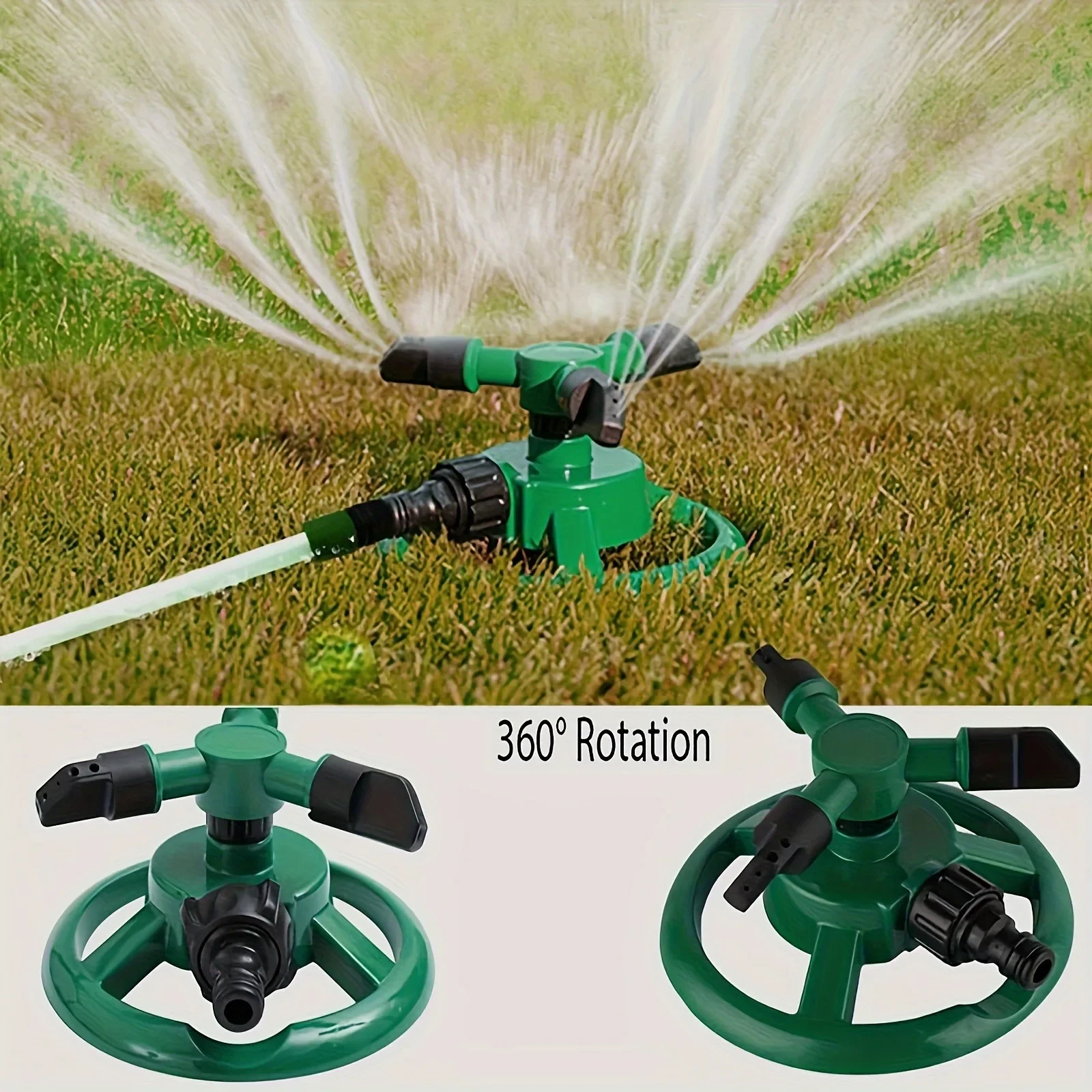 360° automatic rotating sprinkler: garden lawn automatic watering, essential irrigation tool
