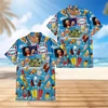 Summer Funny Ice Cream Graphic Party Shirts For Men 3D Hawaiian Cold Popsicle Print Beach Shirt Casual Vacation Ice cream Blouse 1