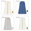 INSULAR Baby Sleeping Bag Summer Thin Baby Sleepsack Kids Sleepwear Anti-Kick Pajamas Skin-friendly Printed Pure Cotton 3-18 M 6