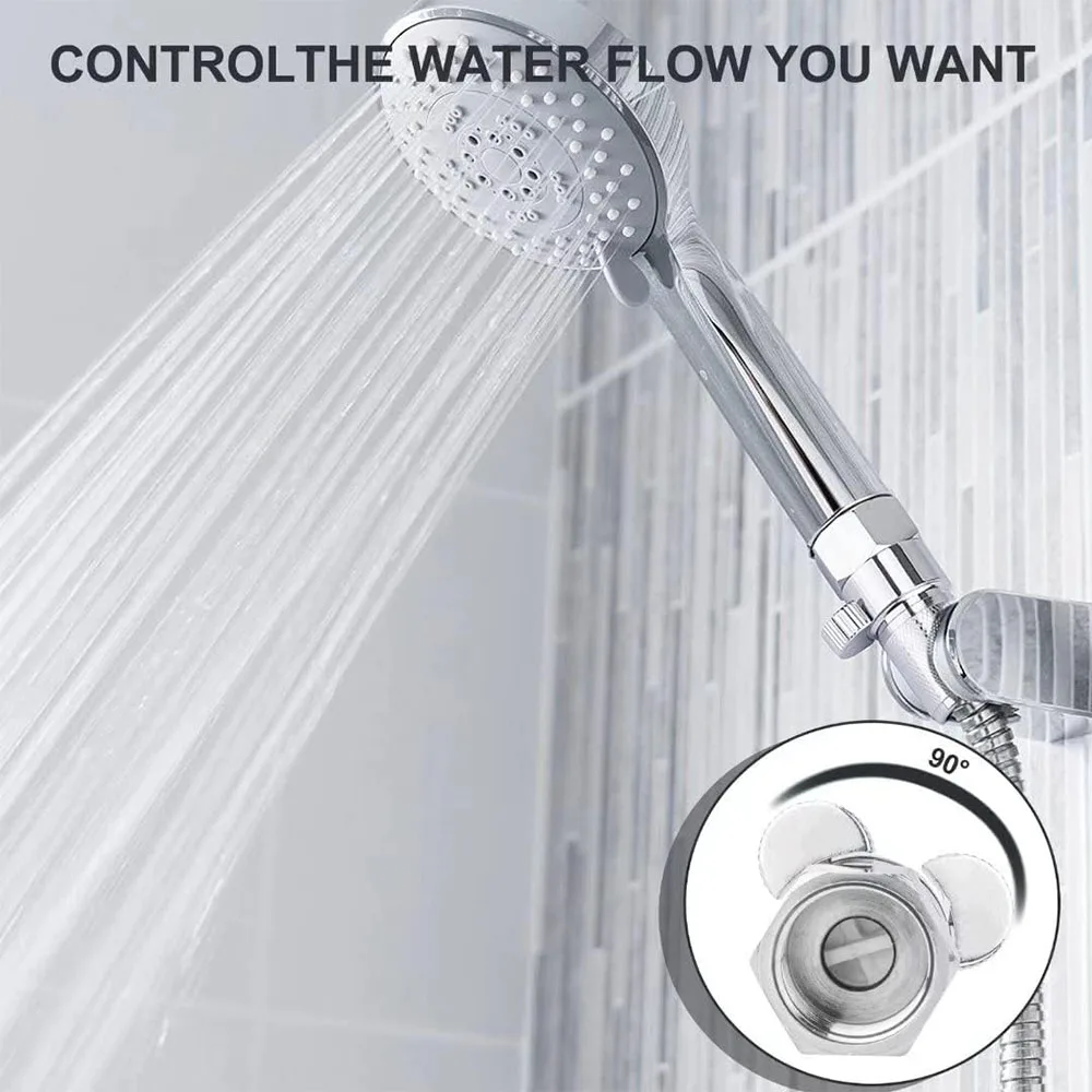Bathroom Hand-held Shower Head Quick Shut Off Valve G1/2 Brass Flow Control Valve Water Saving Shower Switch for Bidet Sprayer