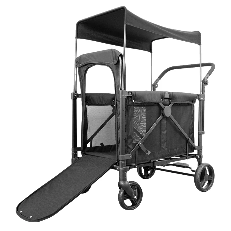 Multifunctional with Detachable Canopy 4 Wheeled Dog and Cat Large Pet Stroller 3
