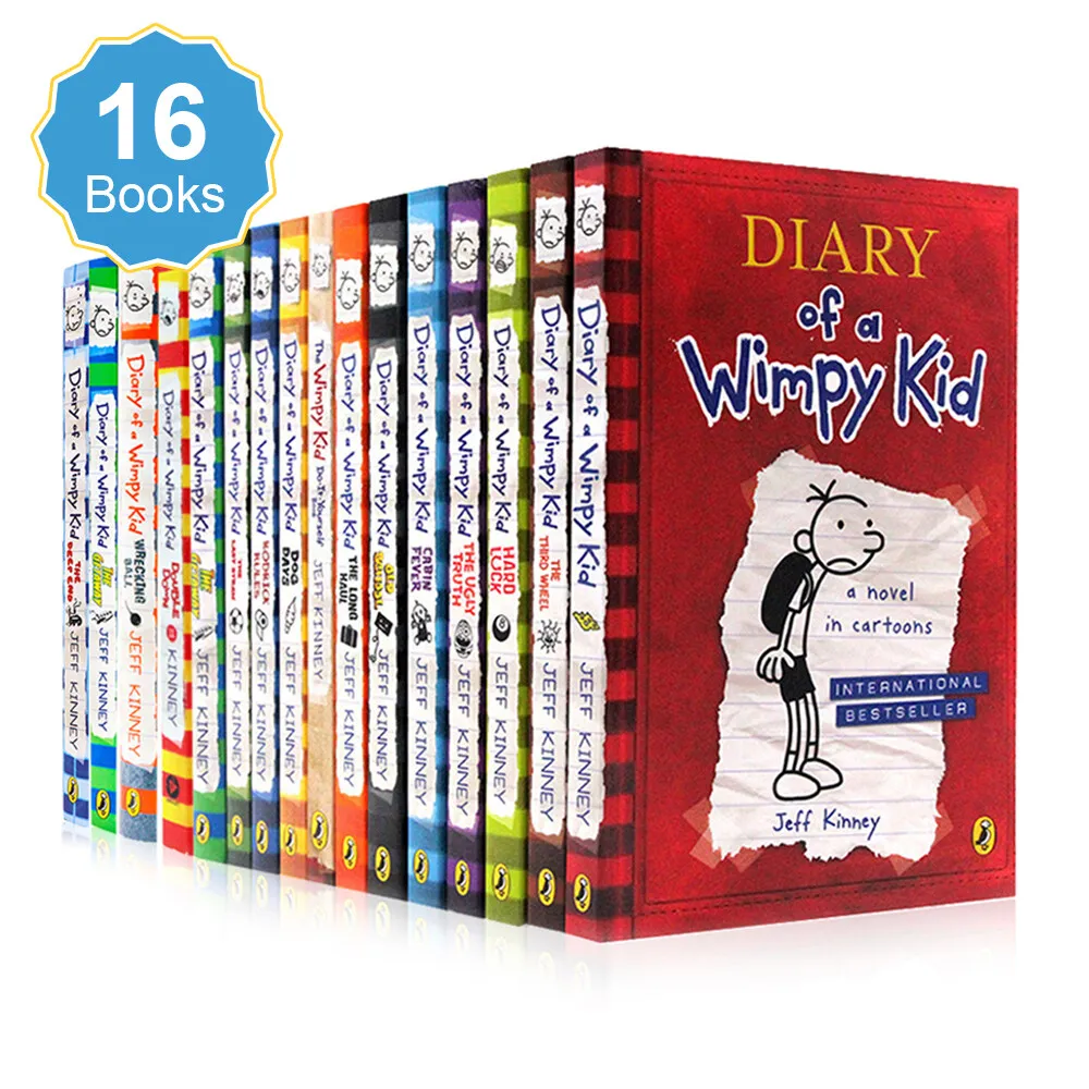 Diary of A Wimpy Kid 16 Books Collection Series Famous Children's Book  Realistic Fiction Comedy Novels Story Book Reading Gifts - AliExpress