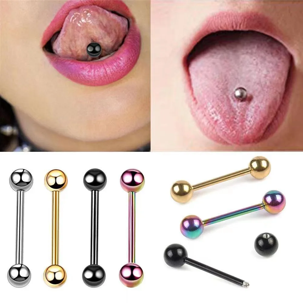 MaleandfemaletonguestudsearstudshumanpiercingaccessoriespopularinEuropeandAmerica