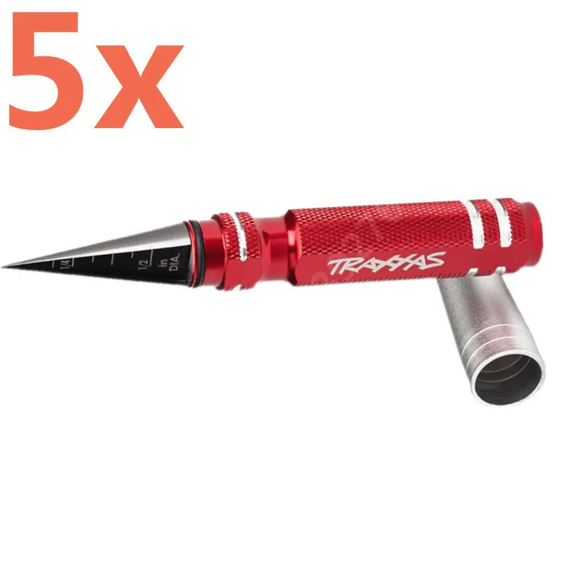 5 Pz Traxxas Alesatore Corpo Maniglia In Alluminio Mit Alu Griff Perforatore Tra3433X 3433X 0-12Mm Per Auto Rc E-Revo Trx-4