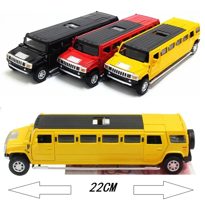 1:32 Alloy Lengthen Limousine Car Model Metal Diecasts Vehicles
