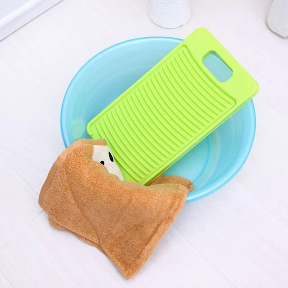 

Non-Slip Washing Washboard Laundry Washing Plate Plastic Home Washing Scrubbing Board Creative Laundry Washboard For Home (Blue)