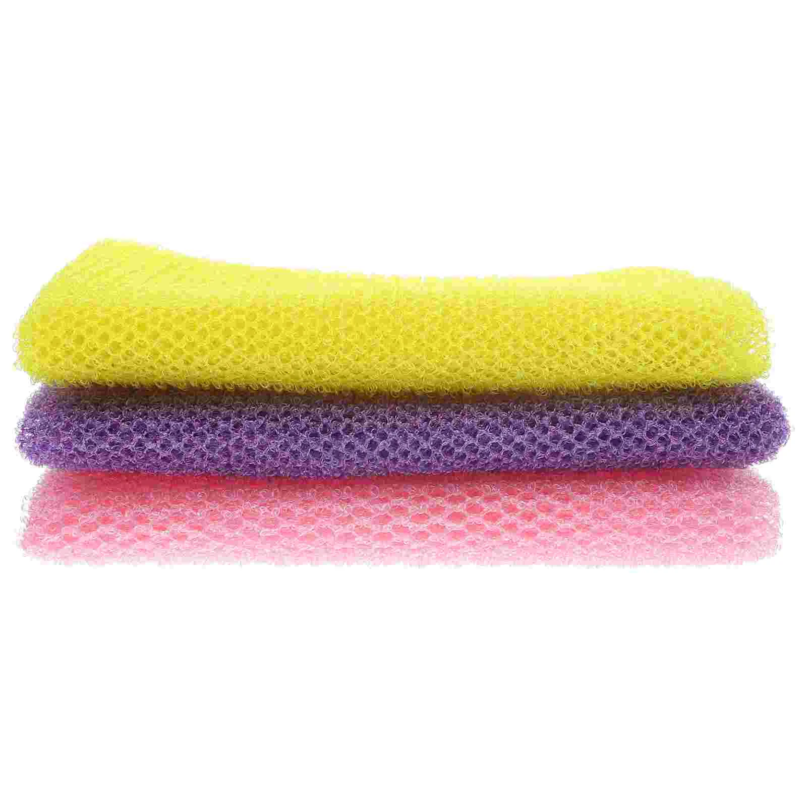 

3pcs African Net Long Bath Net Sponges Shower Skin Exfoliating Net Shower Supplies