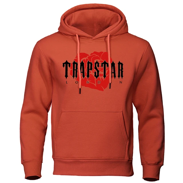 Trapstar London Rose Prints Male Hoodie Personality Oversized Clothing  Trendy Casual Pullovers Sport Sweatshirts For Mens 3