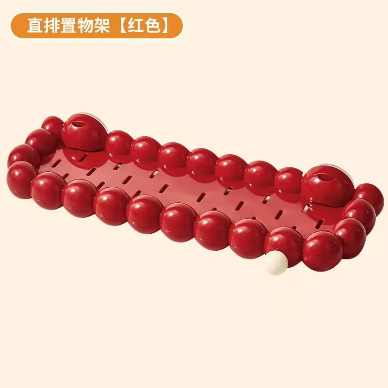 מתלה פינת אחסון לאמבטיה בצורת ענן ללא קידוח 00 חלקים ארגונית למוצרי טיפוח ומוצרי טיפוח אישי בסגנון קרם