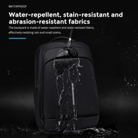 Fenruien Large Capacity Waterproof Backpacks USB Charge Men Backpack Fit 15.6 "Laptop Travel Business Bag 4