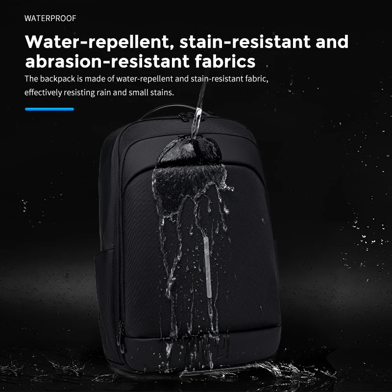 Fenruien Large Capacity Waterproof Backpacks USB Charge Men Backpack Fit 15.6 "Laptop Travel Business Bag 4