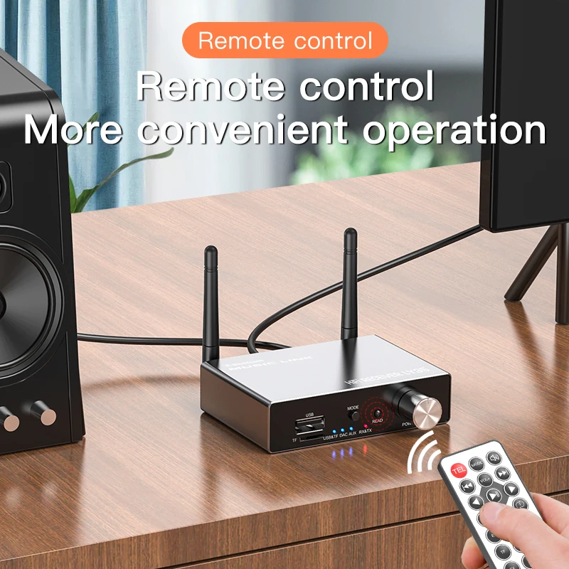 

6 IN 1 DAC Bluetooth 5.3 Receiver Transmitter Stereo Low Latency Wireless Music Audio Adapter AUX Optical Coaxical USB For TV PC