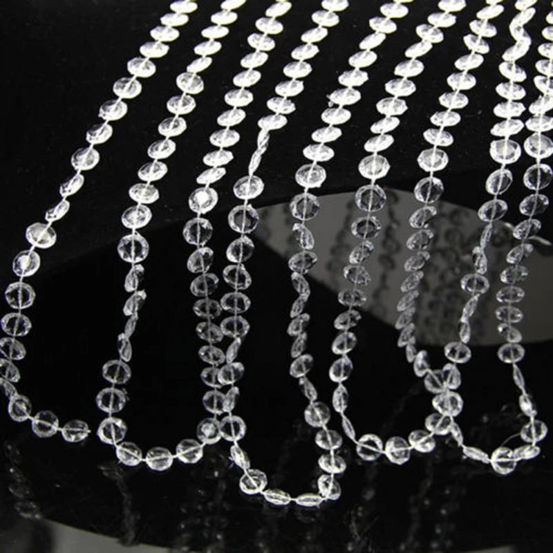 

Decor Curtain Strands Bead Diamond Acrylic Wedding Events DIY Festivals Garland Crystal Bead Universal Brand New