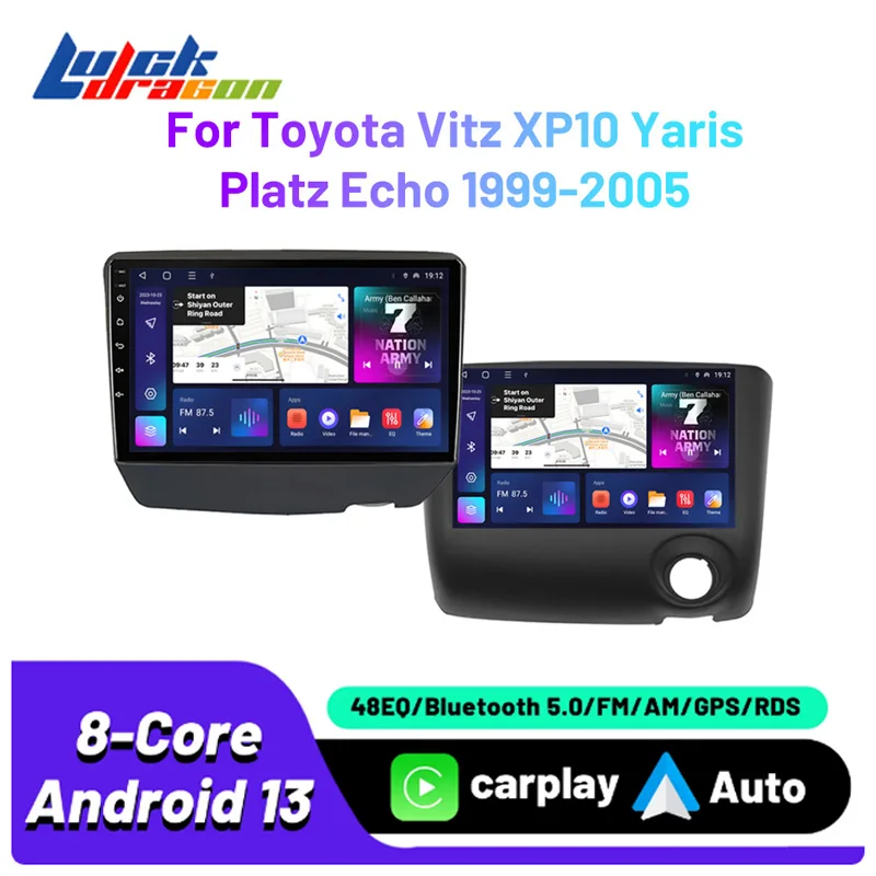 Android 15 Voiture Pour Toyota Vitz XP10 Yaris Platz Echo