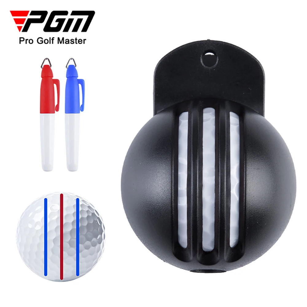 

PGM 1pc Golf Ball Line Liner Drawing Marking Alignment Putting Tool Send 2 Pieces Golf Ball Marker Pens Golf Scribe Accessories