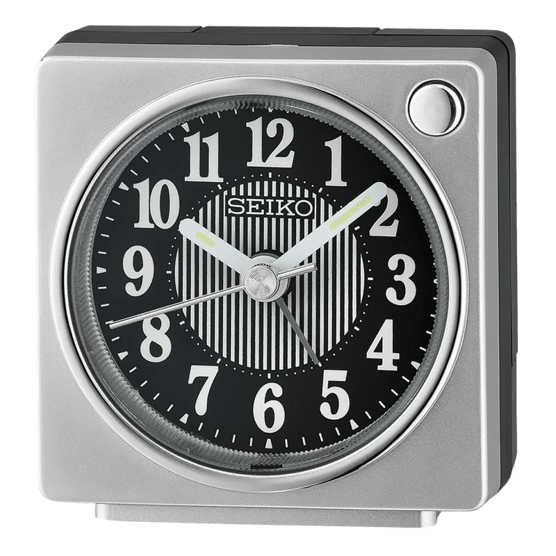 

inch Fuji II Beep Alarm Silver, Traditional Analog Quartz Desk Clock QHE197SLH Desktop led display Date and time clock wirelesss