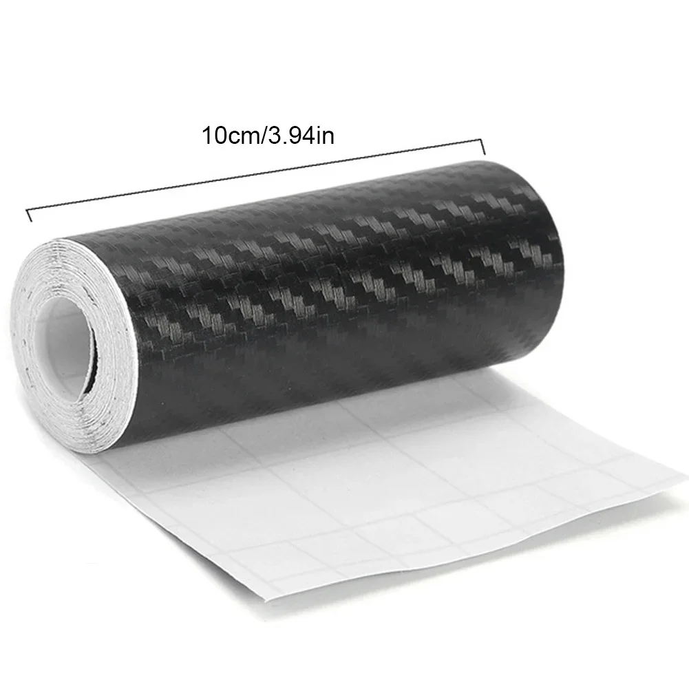 Pegatinas De Cinta De Fibra De Carbono En El Coche, Película Protectora Adhiva Decorativa Impermeable, Nano Negro, Borde De Puerta, Lateral, 3D - AliExprs