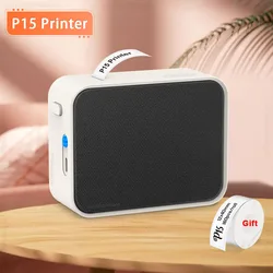 Compact Wireless Bluetooth Label Printer - Portable Thermal Label Maker (Velvet Black Printer)