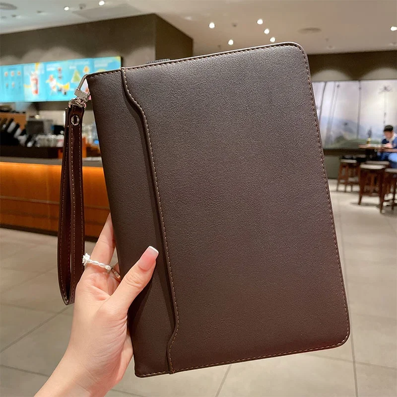 

For Xiaomi Pad 5 Pro 11 inch Mi Pad 5 11 PU Leather Stand Cover with Hand Strap and Auto Sleep/Wake Case