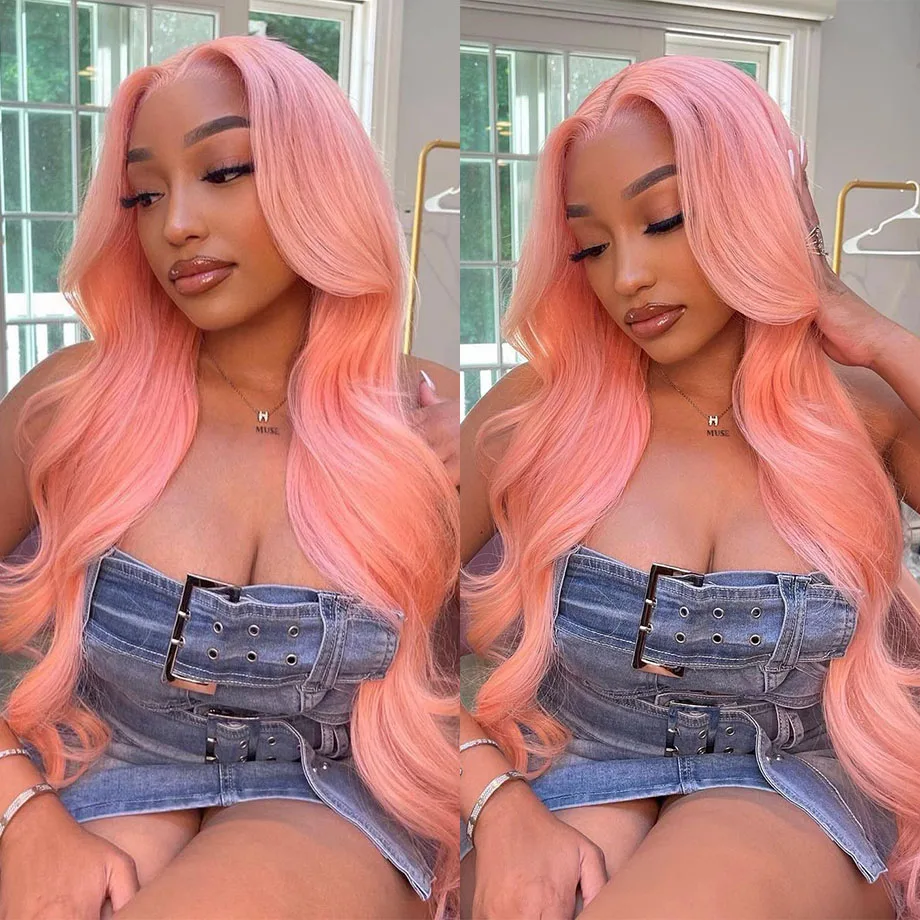 

Pink Body Wave Lace Front Human Hair Wigs For Women Glueless 13x4 Brazilian Hair Loose Wave 13x6 Hd Lace Frontal Human Hair Wig