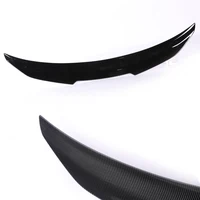 Rear Bumper Spoiler Lip Carbon Fiber MP M4 PSM Style Roof Trunk Wing Tail For BMW 2 Series F22 F23 F87 2014 -2021 Gloss Black 6