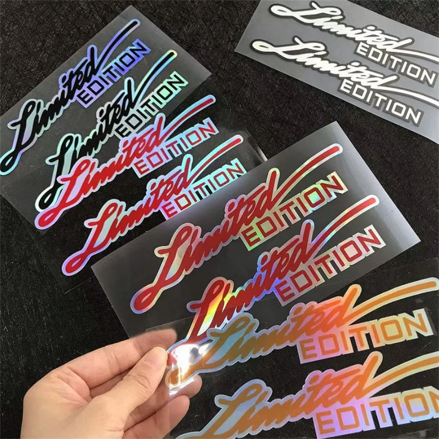 1 Pair Helmet Car Motorcycle Stickers Moto LIMITED EDITION For Yamaha Honda 3D Decals Electric Bike Cafe Racer Modified Parts moto racer 4 digital deluxe edition pc