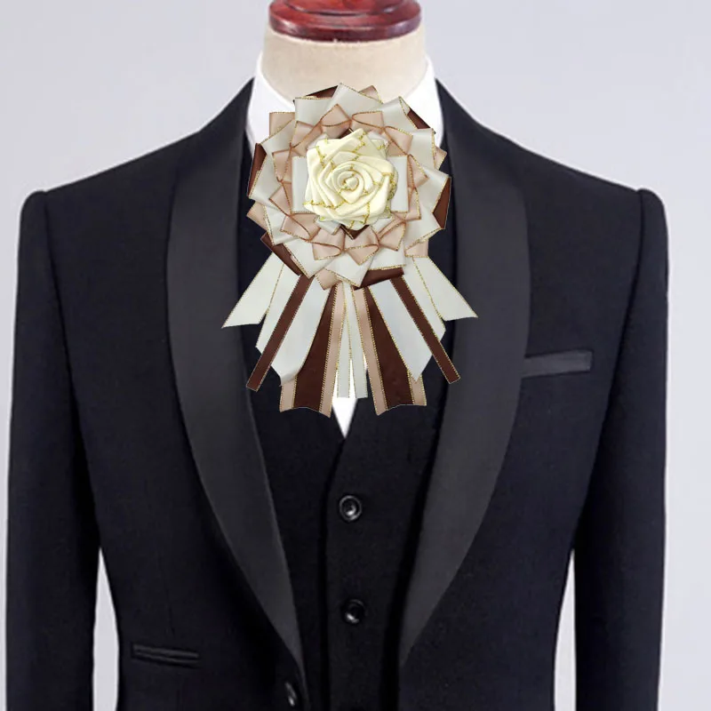 Lolita Clothing Accessories Bow Tie Retro Korean British Suit Shirts Sweater Collar Flower Pins Handmade Original Design Jewelry