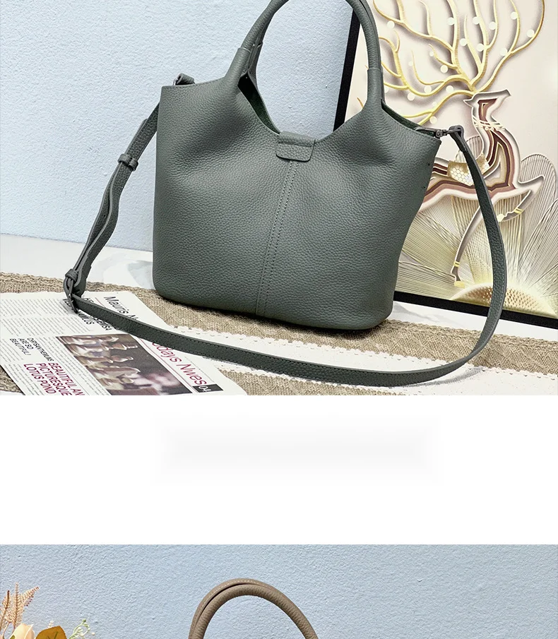 Echtleder Schultertasche Nischen-design Luxus Handtasche Damen_voghion.com