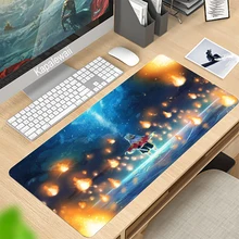 Tapete do rato do jogo 90x40cm anime demônio slayer xxl notbook padmouse gamer teclado portátil tapetes do mouse para jogar o jogo csgo doat2