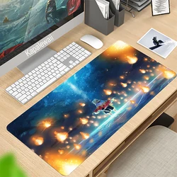 Tapis de souris de jeu 90x40cm, dessin animé Demon Slayer XXL, pour ordinateur portable, clavier, CSGO DOAT2 