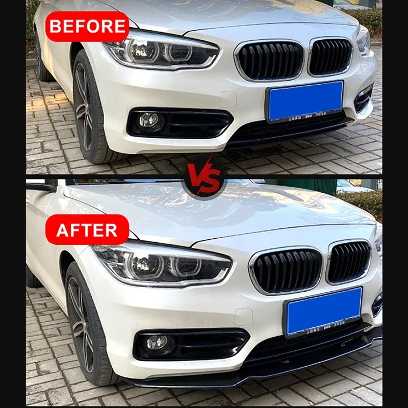 BMW F20 F21 1시리즈 116i 118i 120i 스탠다드 2011-2019 자동차 앞 범퍼 스포일러 립 스플리터 바디 키트 범퍼 디퓨저 가드