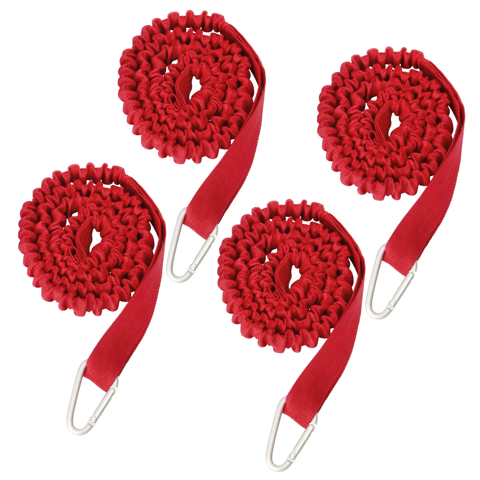 

4 Pack Kayak Paddle Leash Lightweight Stretchable Coiled Kayak Rod Leash Lanyard for Stand UP Boating Canoeing Fishing Kayaking